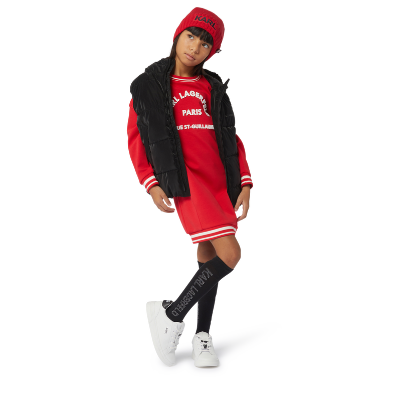 Vestido de manga comprida KARL LAGERFELD KIDS 
                    GIRL