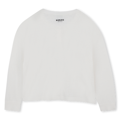 Cardig&atilde; de malha KENZO KIDS GIRL