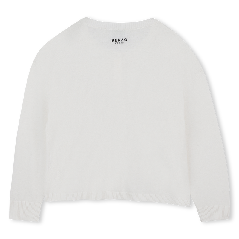 Cardig&atilde; de malha KENZO KIDS 
                        GIRL