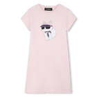 Vestido de manga curta KARL LAGERFELD KIDS 
                    GIRL
