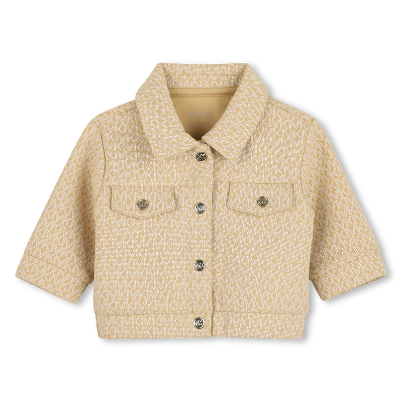 Conjunto de cardigan, camiseta e saia MICHAEL KORS 
                        MENINA