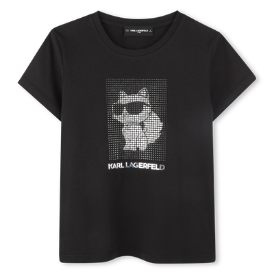 T-shirt de manga curta KARL LAGERFELD KIDS GIRL