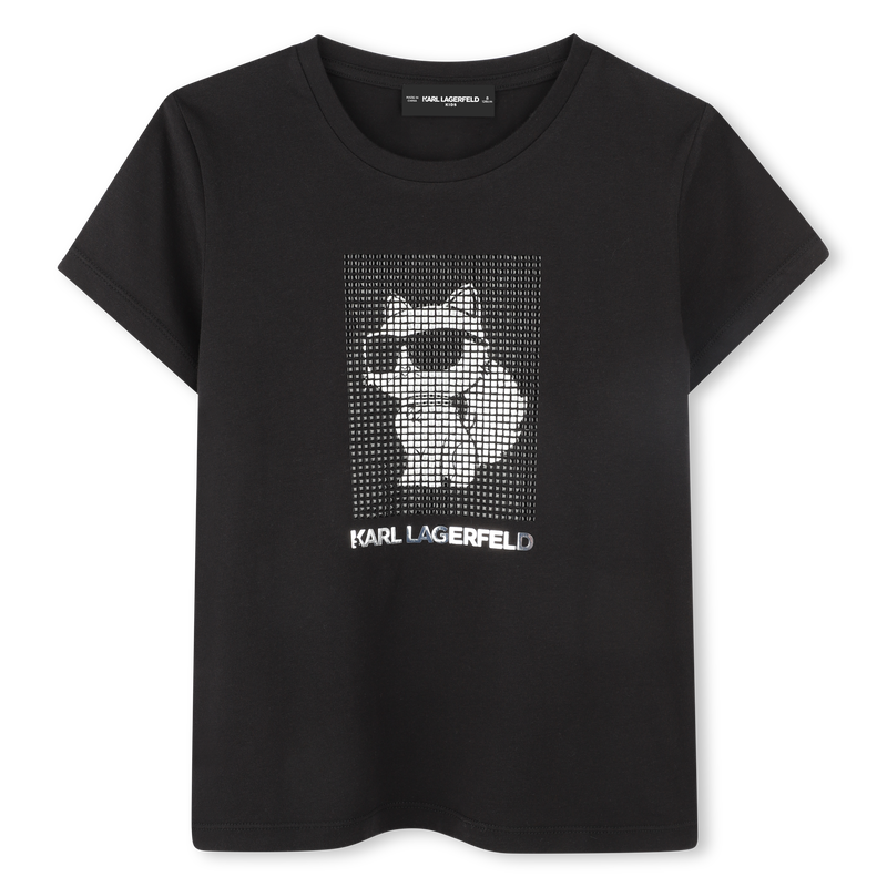 T-shirt de manga curta KARL LAGERFELD KIDS 
                        GIRL