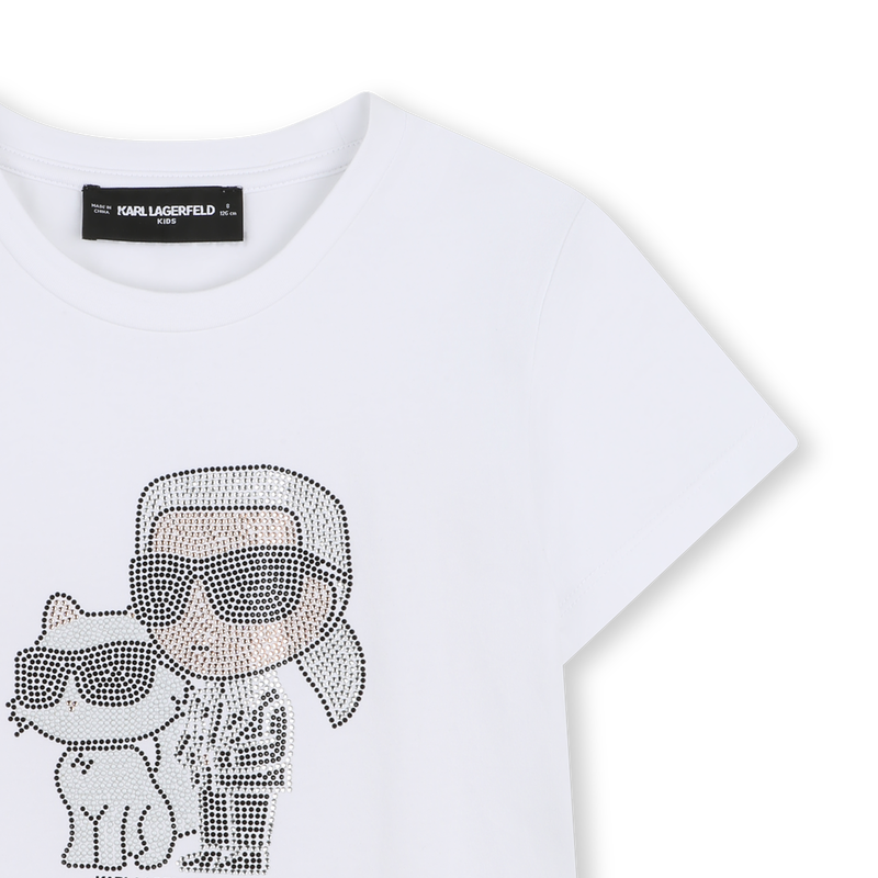T-SHIRT DE MANGA CURTA KARL LAGERFELD KIDS 
                        GIRL