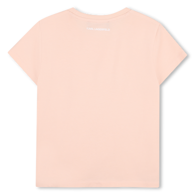 T-shirt de manga curta KARL LAGERFELD KIDS GIRL