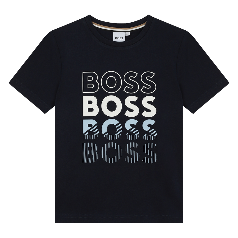 T-shirt gola redonda algodão BOSS 
                    BOY