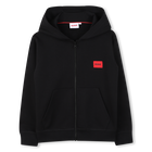 Cardigan  com capuz, PRETO, hi-res