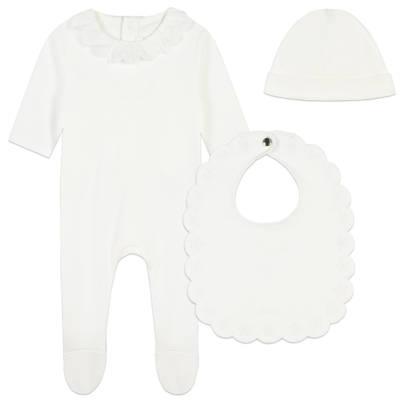 Conjunto de 3 peças em algodão CHLOE 
                    GIRL