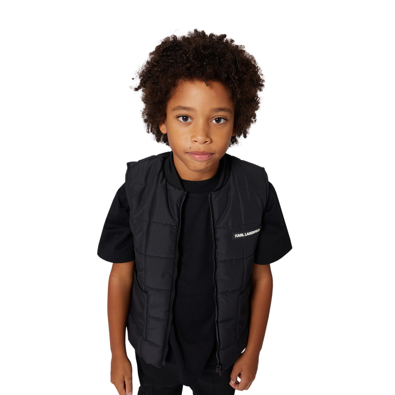 T-shirt de jersey de algodão pesado KARL LAGERFELD KIDS 
                    BOY