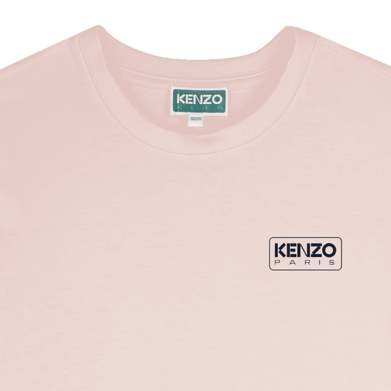 Vestido de manga curta KENZO KIDS 
                    GIRL