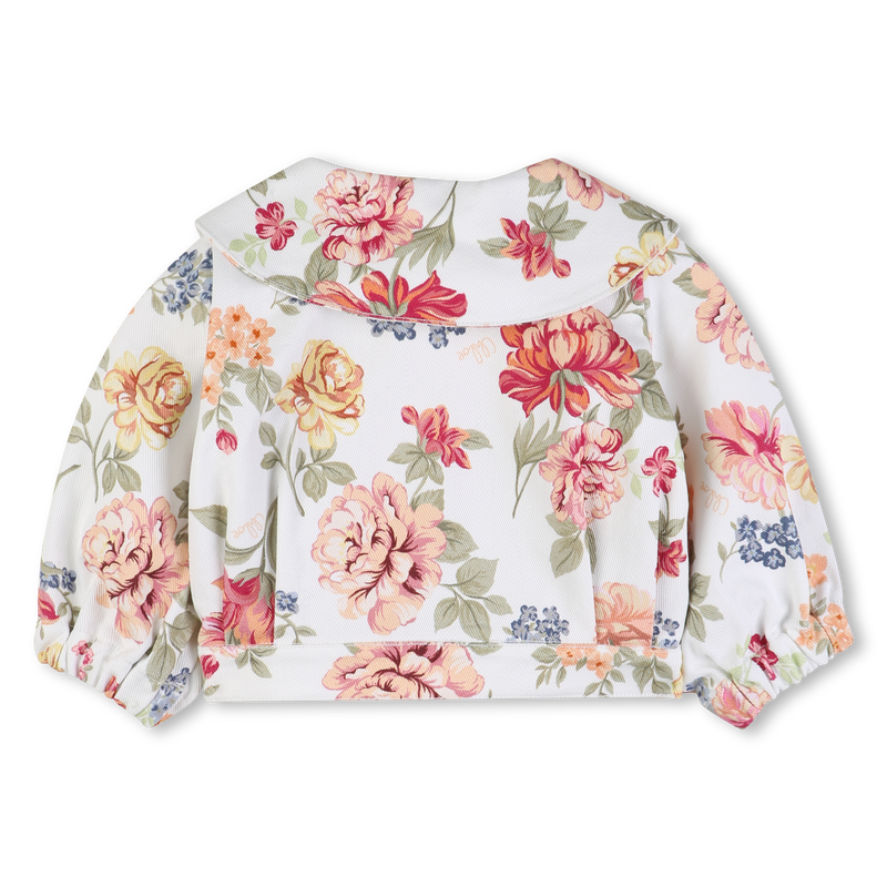 CASACO COM ESTAMPA FLORAL CHLOE 
                        GIRL