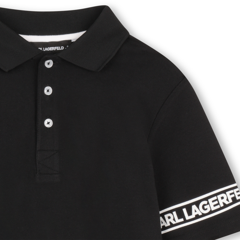 CAMISA POLO DE MANGA CURTA KARL LAGERFELD KIDS 
                        BOY