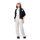 T-shirt de al&ccedil;as com bordados DKNY 
                    GIRL