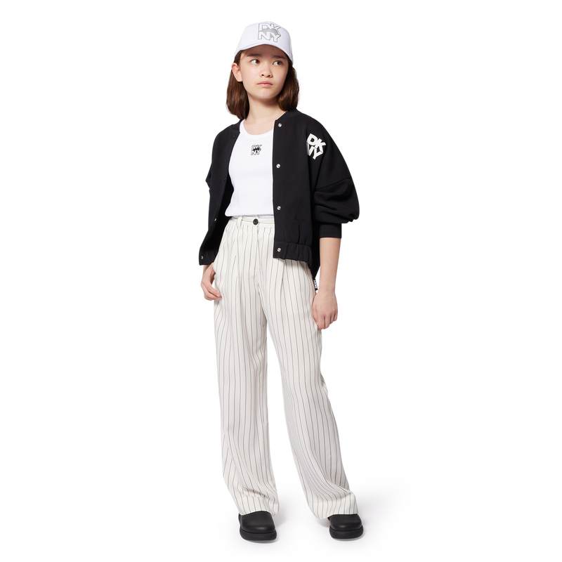 T-shirt de al&ccedil;as com bordados DKNY 
                        GIRL