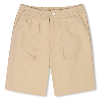 Bermudas algod&atilde;o com bordado KENZO KIDS BOY