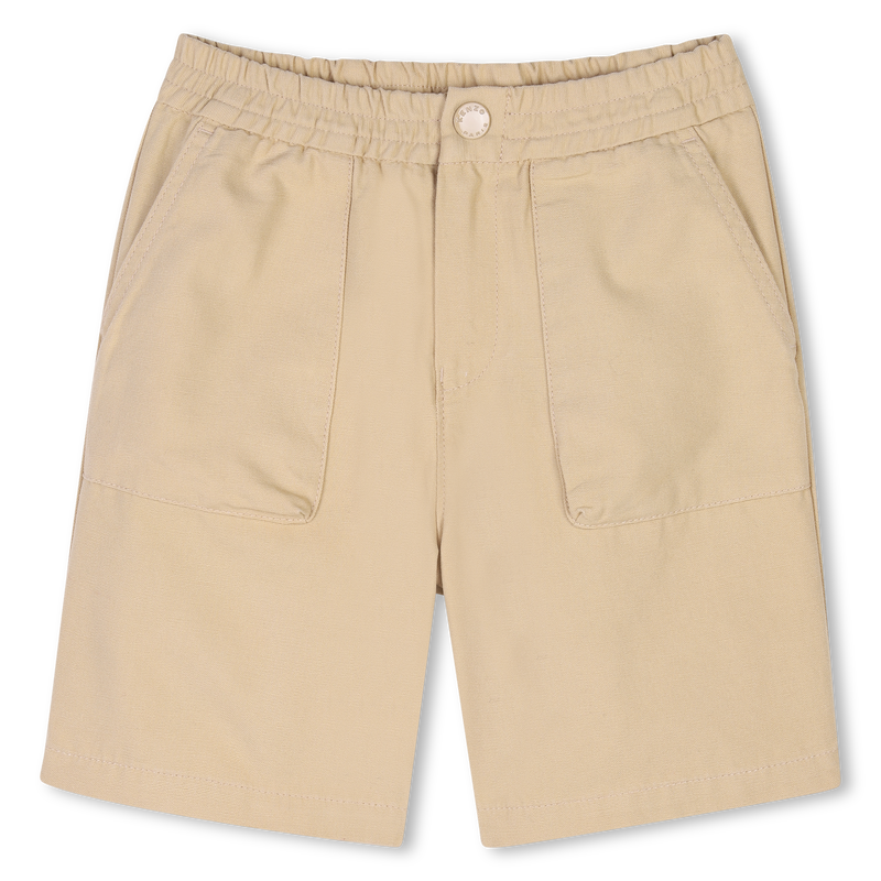 Bermudas algod&atilde;o com bordado KENZO KIDS 
                        BOY