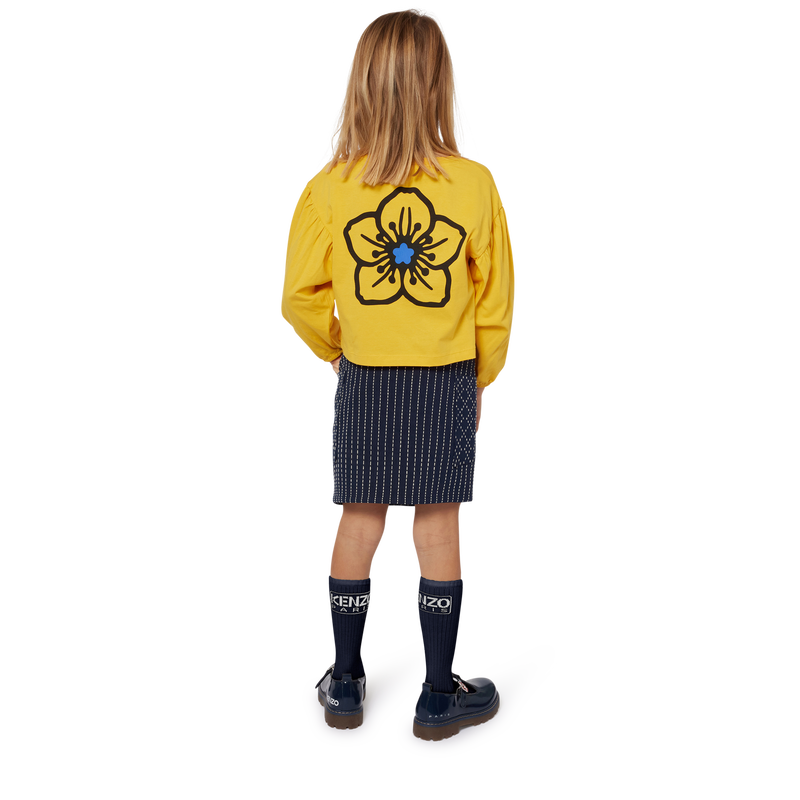 Long-Sleeved Cotton T-Shirt KENZO KIDS 
                    GIRL