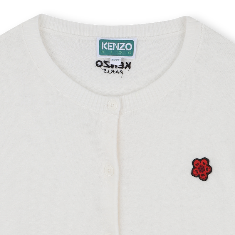 Cardig&atilde; de malha KENZO KIDS 
                        GIRL