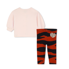 Conjunto de camiseta e legging KENZO KIDS 
                    MENINA