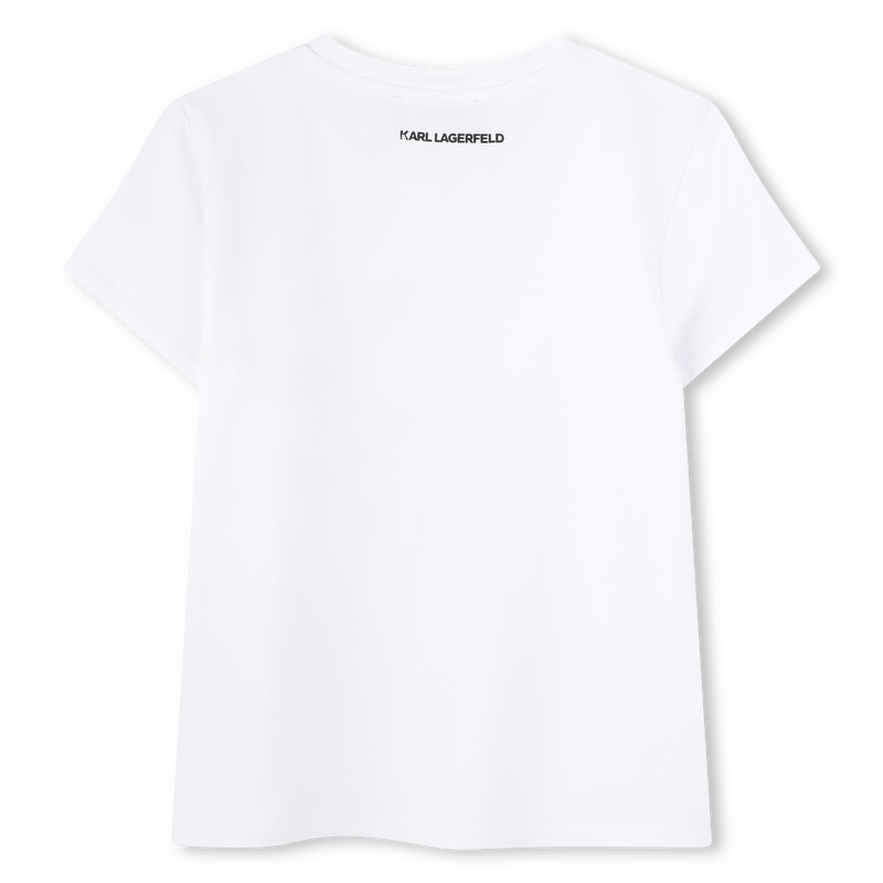 T-shirt de manga curta KARL LAGERFELD KIDS 
                        GIRL