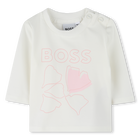 T-shirt estampado de p&eacute;talas BOSS 
                    GIRL