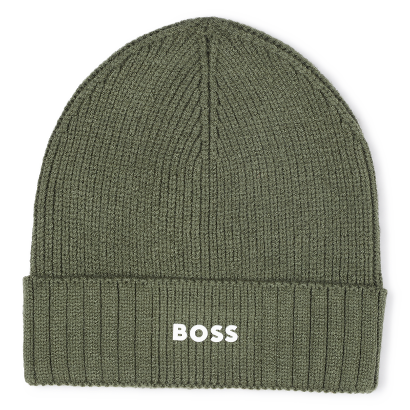 Chapéu de malha com logotipo BOSS 
                    BOY