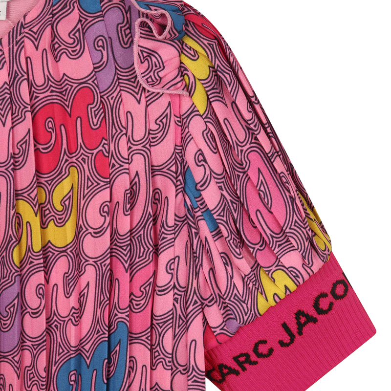 Pleated crêpe dress THE MARC JACOBS 
                    GIRL