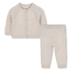 Conjunto de cardig&atilde; e cal&ccedil;as de malha MICHAEL KORS 
                    GIRL