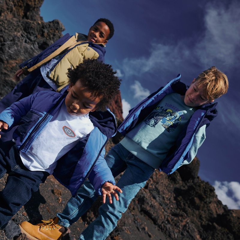 Jaqueta com mangas e capuzes remov&iacute;veis TIMBERLAND 
                        BOY