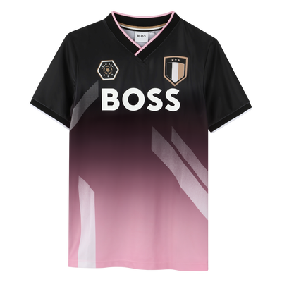 T-shirt manga curta decote V BOSS BOY