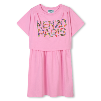 Vestido 2 em 1 com estampado KENZO KIDS GIRL