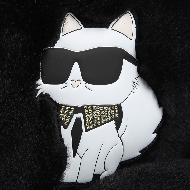 Mochila em tecido polar KARL LAGERFELD KIDS 
                    GIRL
