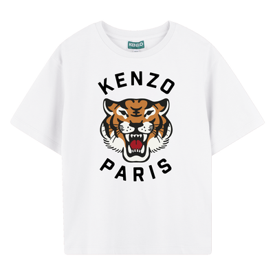 T-shirt algodão estampado KENZO KIDS BOY
