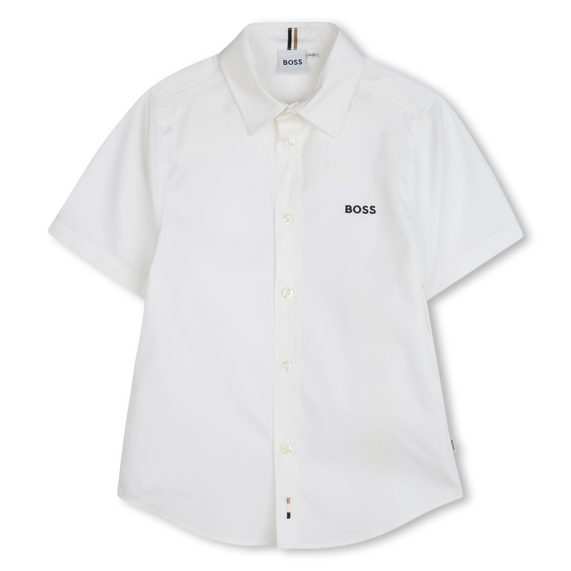 Camisa direita de algod&atilde;o BOSS 
                        BOY