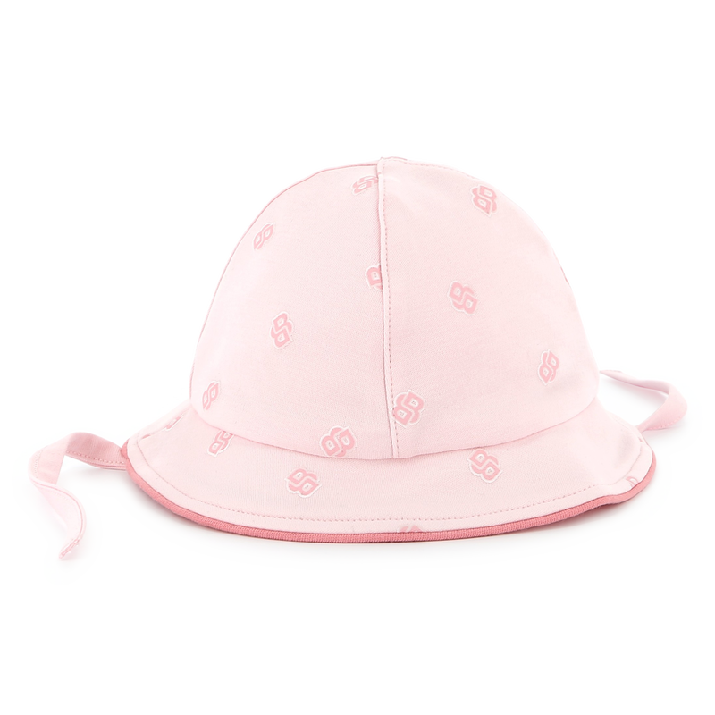 Chap&eacute;u de algod&atilde;o com cord&otilde;es BOSS 
                        GIRL