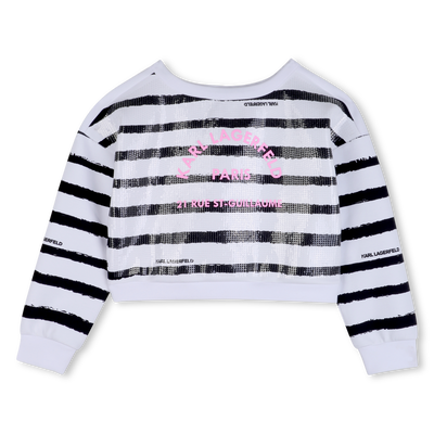 MOLETOM LISTRADO KARL LAGERFELD KIDS GIRL