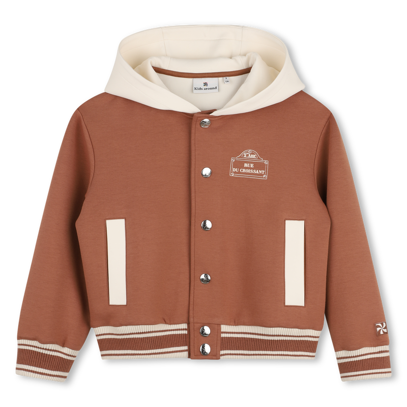 Cardigan  com capuz KIDS AROUND 
                        GIRL