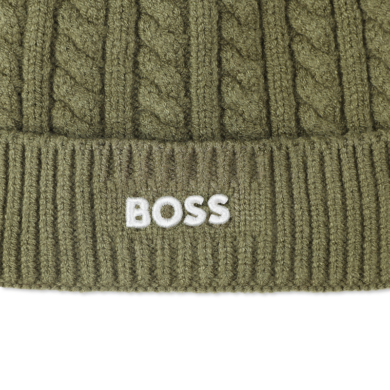 Gorro de malha tran&ccedil;ada BOSS 
                        BOY