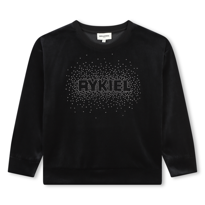 Sweatshirt de veludo SONIA RYKIEL 
                        GIRL