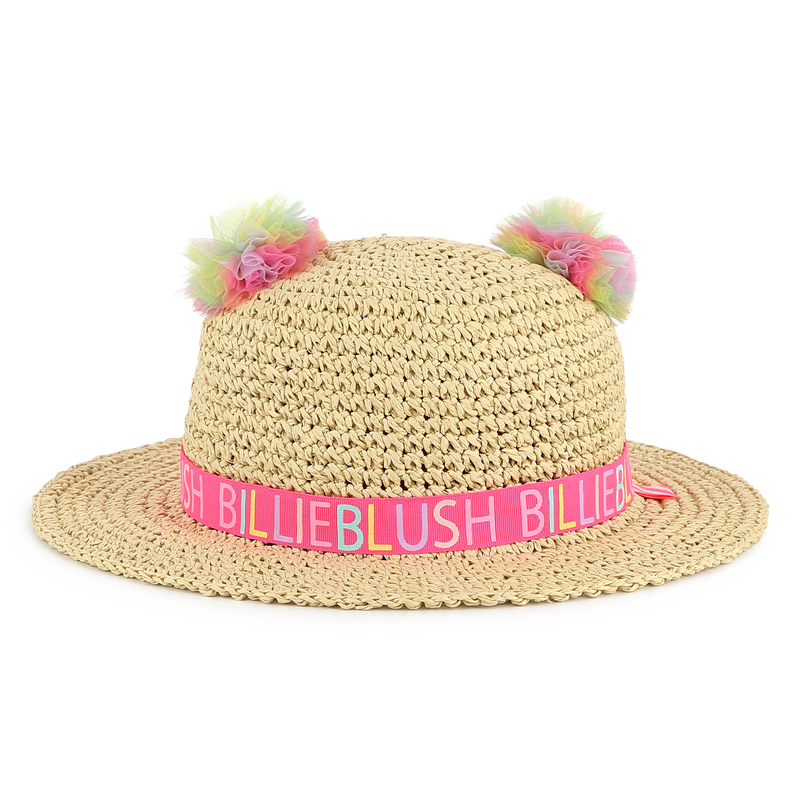 Pompom straw hat BILLIEBLUSH 
                    GIRL