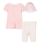 Conjunto de 3 pe&ccedil;as KENZO KIDS 
                    MENINA