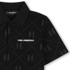 Polo de manga curta KARL LAGERFELD KIDS 
                    BOY