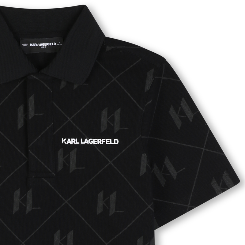Polo de manga curta KARL LAGERFELD KIDS 
                        BOY