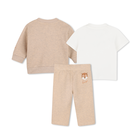 Conjunto de cal&ccedil;a, cardig&atilde; e camiseta KENZO KIDS 
                    MENINO
