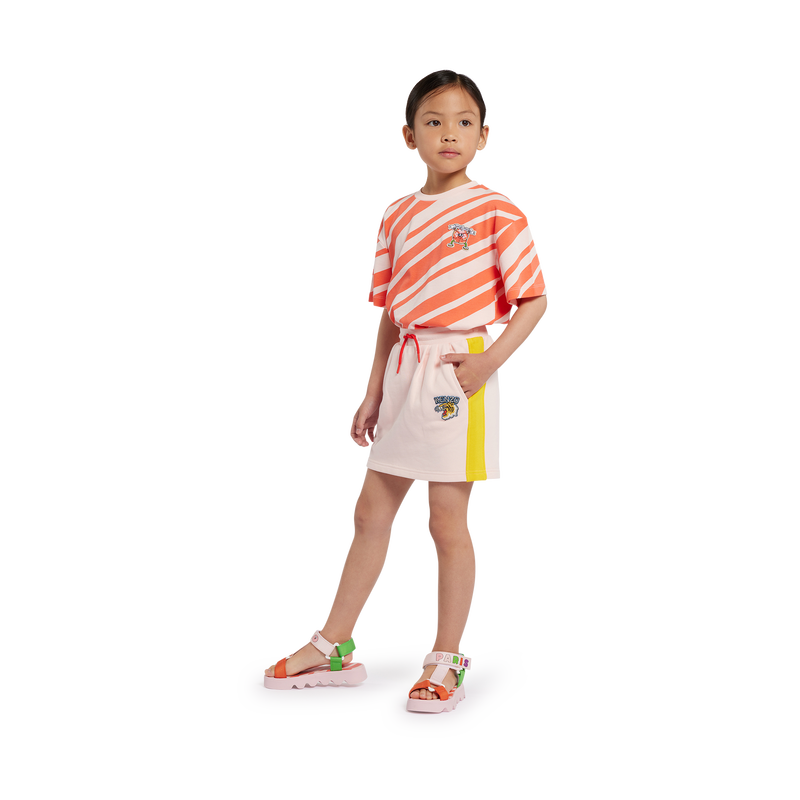 Saia em molet&atilde;o com bolsos KENZO KIDS 
                        GIRL