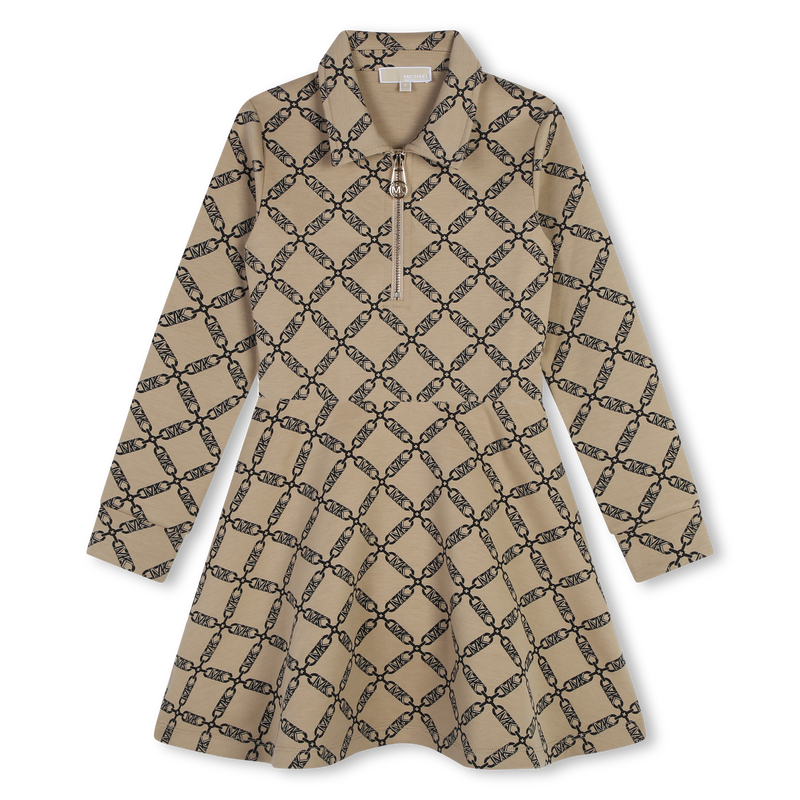Vestido manga comprida e fecho MICHAEL KORS 
                        GIRL