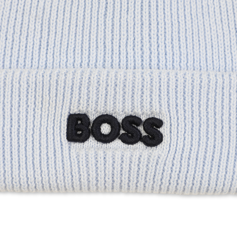 Gorro de malha com pompom BOSS 
                    BOY