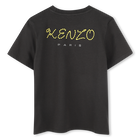 T-shirt de algod&atilde;o com emblema KENZO KIDS 
                    UNISEX
