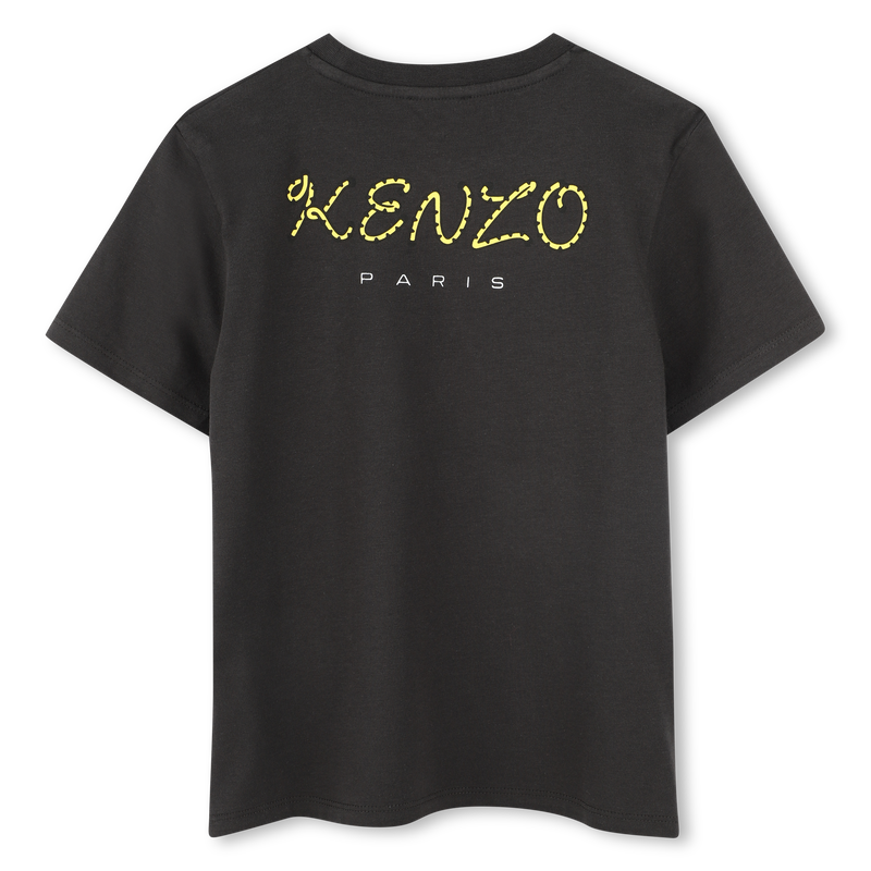 T-shirt de algod&atilde;o com emblema KENZO KIDS 
                        UNISEX
