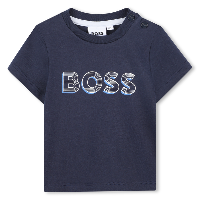 T-shirt com log&oacute;tipo estampado BOSS 
                        BOY
